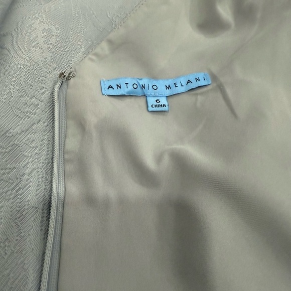 ANTONIO MELANI Gray Midi Dress Size 6 Semi Formal Business Casual Professional - Picture 6 of 8